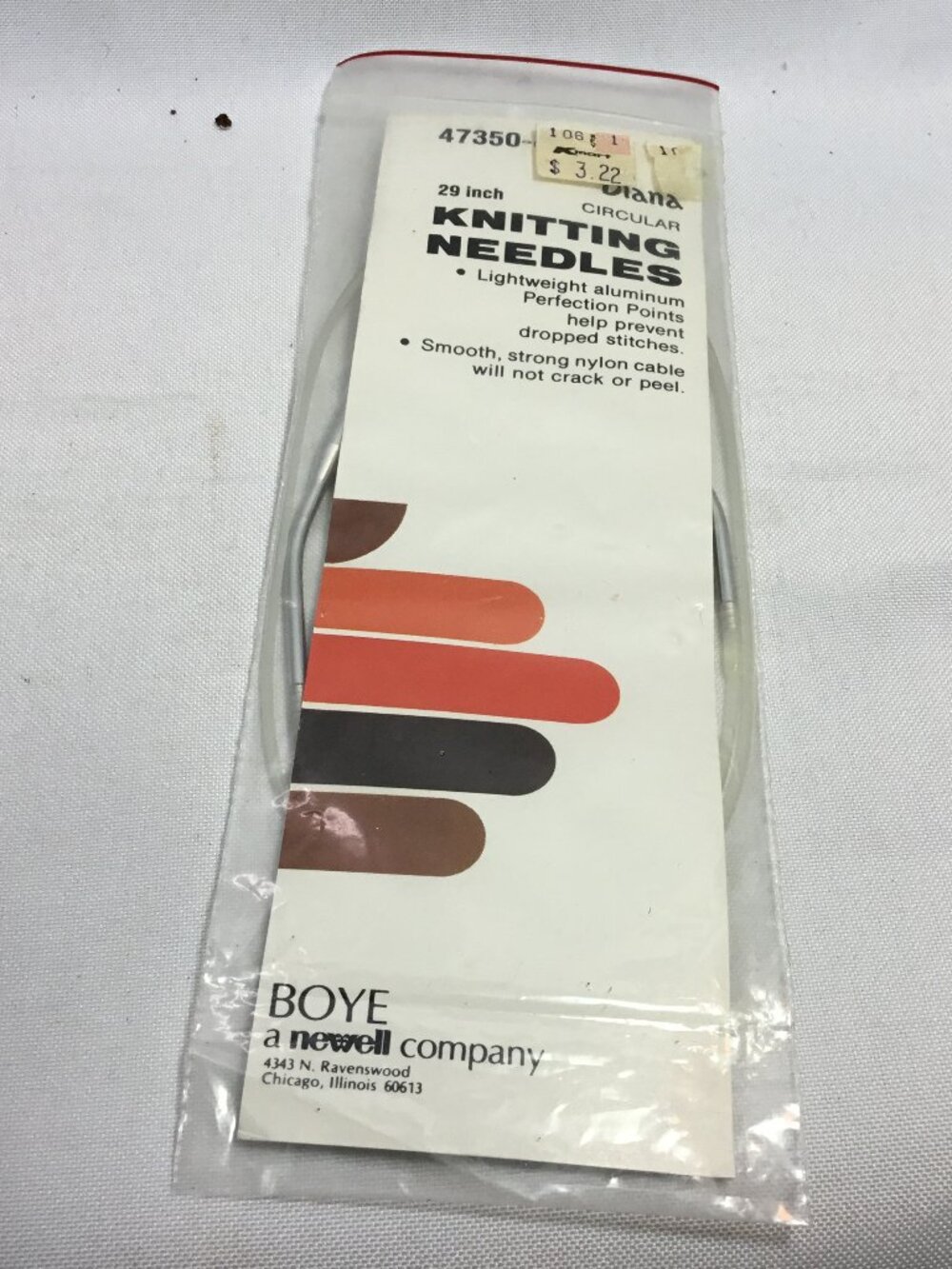 Boye 29-Inch Aluminum Circular Knitting Needles, Size 8